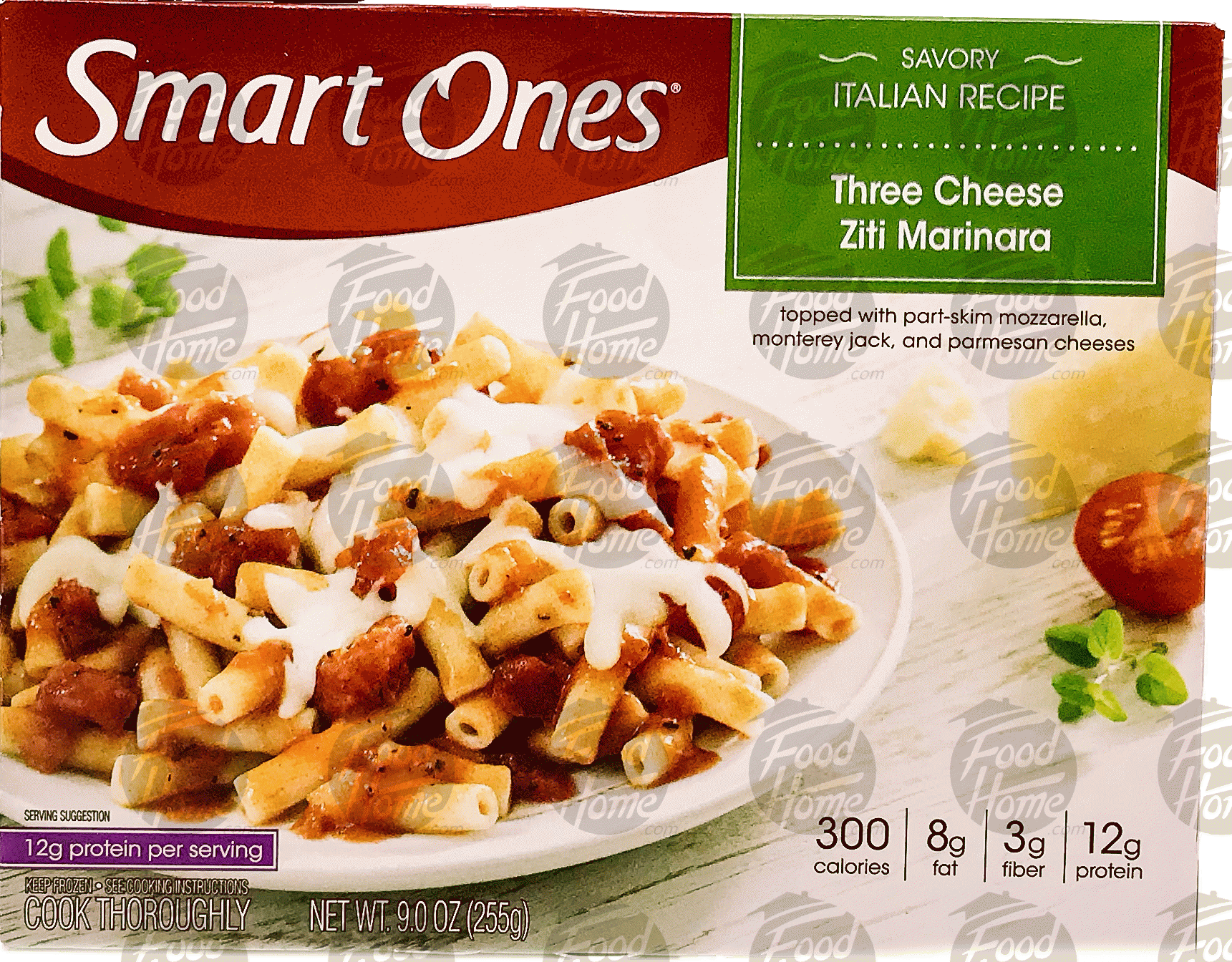 Weight Watchers Smart Ones three cheese ziti marinara topped with part-skim mozzarella, monterey jack and parmesan Full-Size Picture